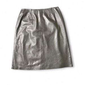 INC Leather Black  Skirt